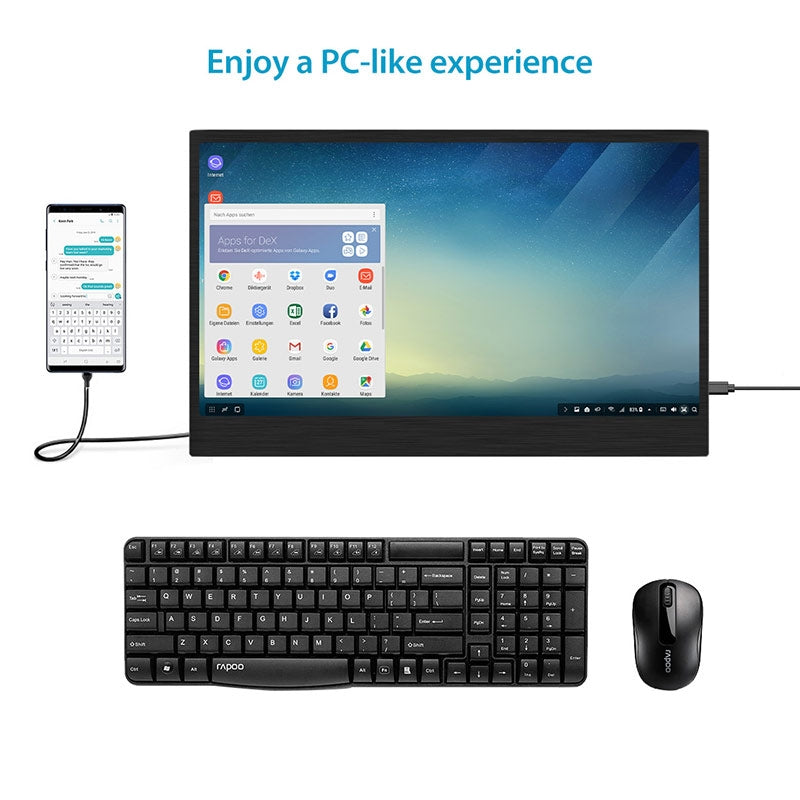 CrowVi HD 1920x1080 13.3 Inch IPS Portable Monitor