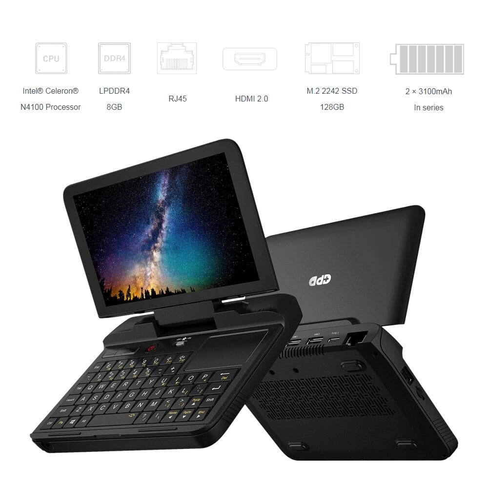 GPD MicroPC High Performance Utility Laptop 6"